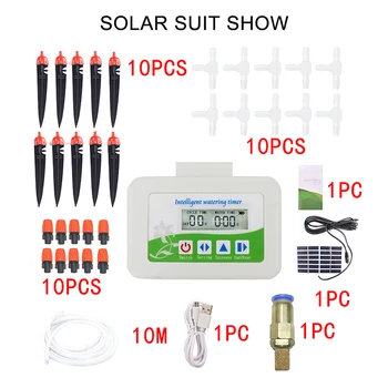 

Waterproof Solar Intelligent Automatic Watering System Timer Watering Device Regularly Irrigating Flowers Plant Controller