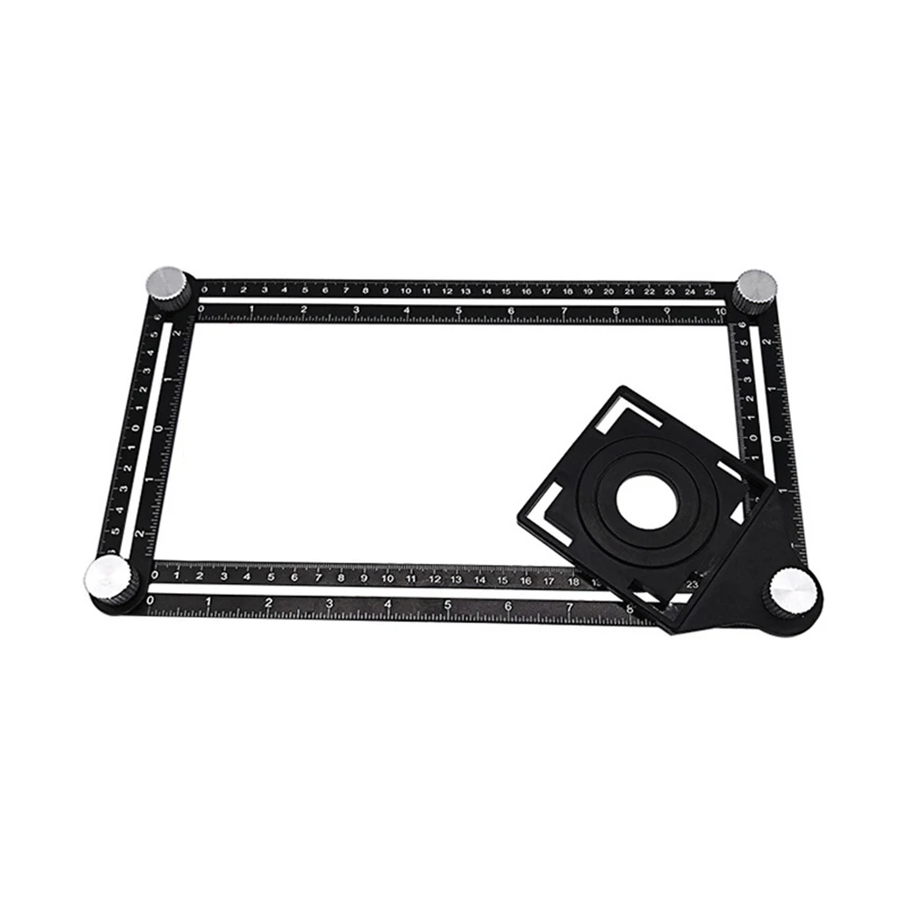 JUSTINLAU плитка локатор дыр многофункциональный регулируемый инструмент кладка стекло фиксированный удар углоизмерительный линейка плитка шаблон