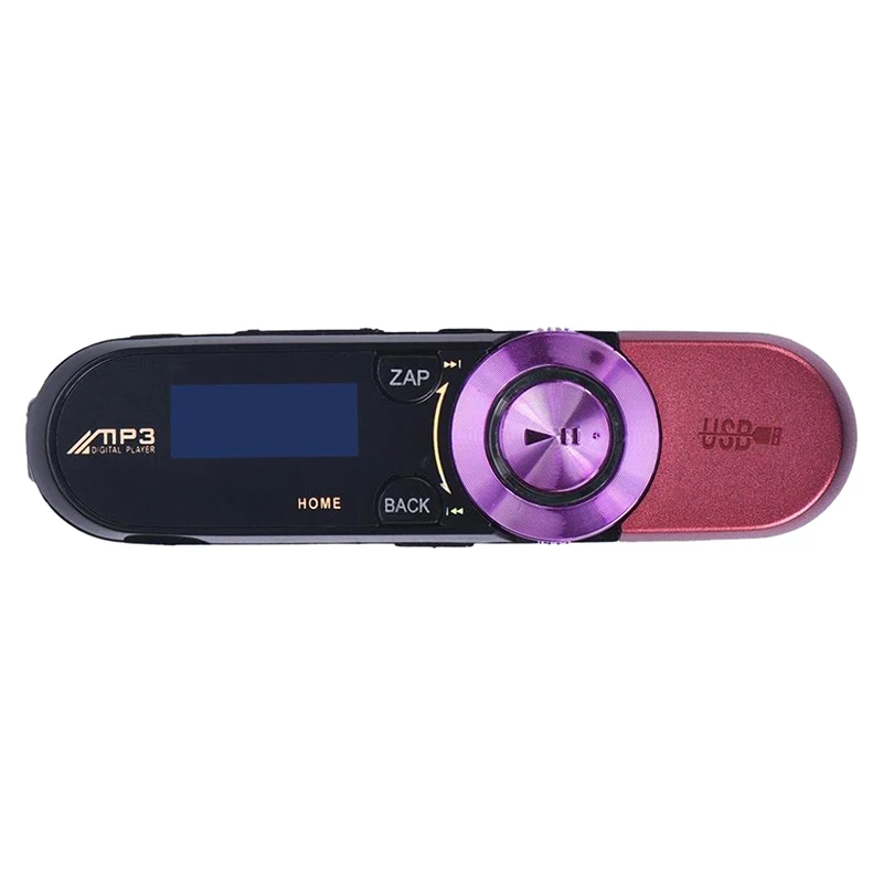 Lcd USB карта MP3-плеер 16 GB lcd Usb экран радио Музыка MP3 FM tv Flash плеер(розовый