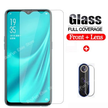 

2-in-1 Tempered Glass For OPPO Reno 2 Reno6.4'' F11 Realme 3 5 Pro A5s A5 A9 2020 F9 Screen Protector Glass Camera Lens Film