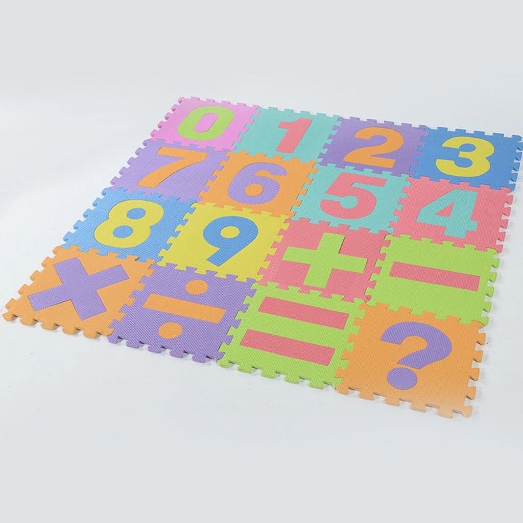 alphabet and numbers mat