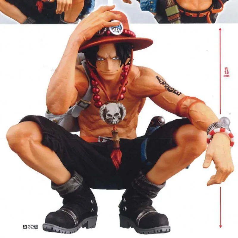 

One Piece/Sea King KOA Art King Group Vertical Type Ace Squatting Prize Figure Garage Kit