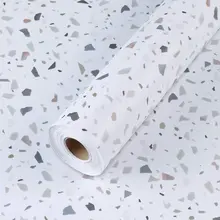 Marble  Terrazzo Sticker PVC Self Adhesive Wall Paper Furniture Renovation Stickers Waterproof Kitchen Cabinet Wallpaper
