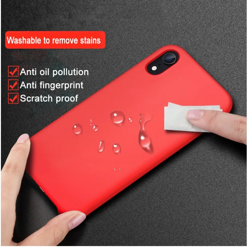 Case For iPhone Xs MAX XR X Cases For Apple For iPhone 7 8 6 s Plus 5s SE Original Official Style Silicone Case logo