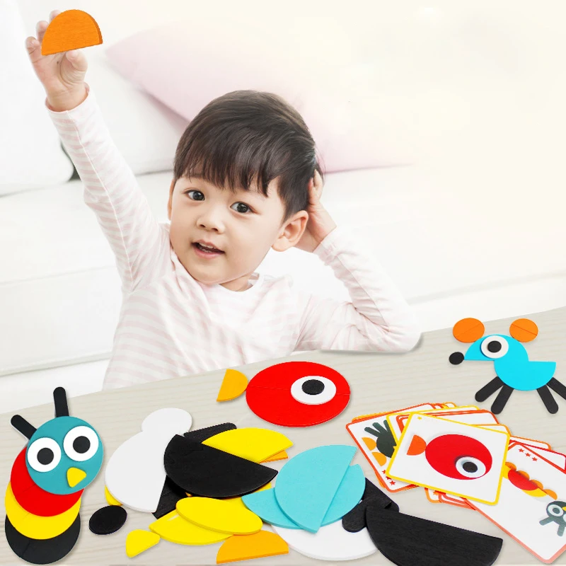 

Animal Puzzle Basic Puzzle Wooden Puzzle Montessori Educational Kids Toys Educational Equipment Tabletop Parent-child Interactio