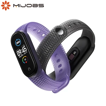 

Mi Band 5 Bracelet Strap Translucent Opaska Miband 5 Wristband for Xiaomi Band Correa Mi Smart Band 5 Watch Pulseira Silicone