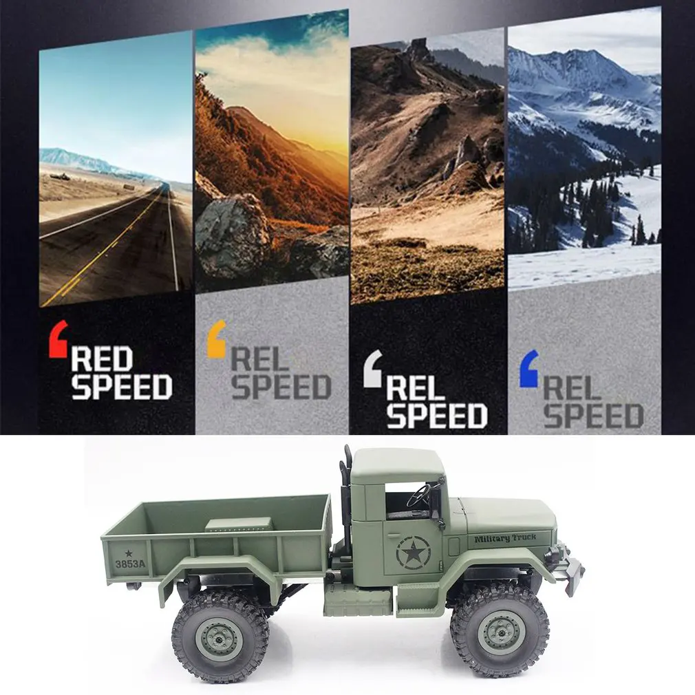 Настоящий 1:16 2,4G 4WD RC Гусеничный военный армейский грузовик с дистанционным управлением внедорожный автомобиль RTR игрушка Детский Электрический автомобиль игрушка подарок на день рождения