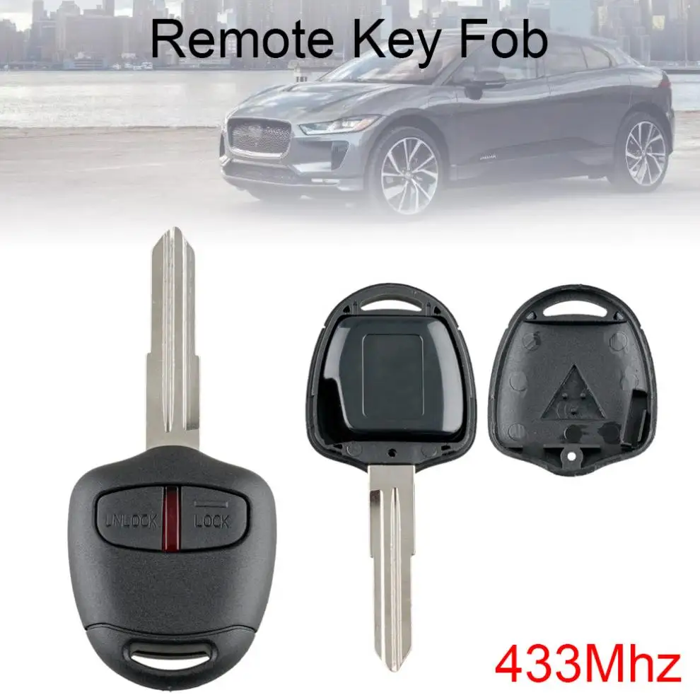 

433Mhz 2 Buttons Car Remote Key with ID46 Chip and MIT11 Blade Fit for MITSUBISHI-Outlander Pajero Montero Triton ASX Lancer N