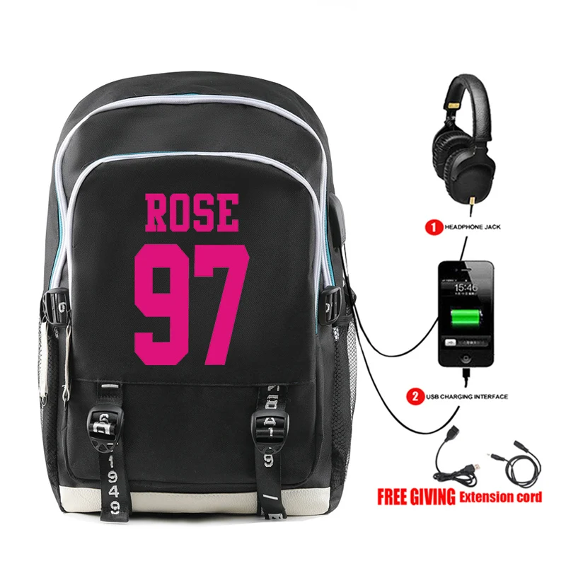 Kpop BTS сумка для женщин/мужчин мочила Harajuku usb ноутбук рюкзак змеиной кожи сумки на плечо для активной деятельности, Студенческая, для путешествий, рюкзаки, школьные сумки