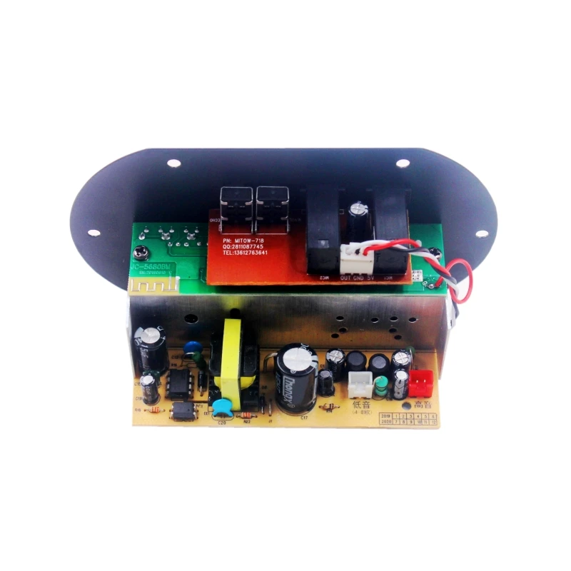 KOK-380 AC 220 В 12 В 24 в цифровой Bluetooth Сабвуфер аудио усилитель для платы микрофон караоке усилители автомобильный домашний amplificador