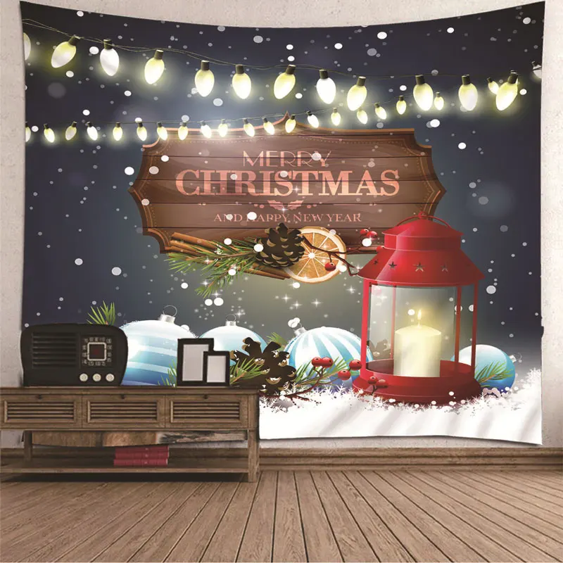 christmas tapestry Wall Hanging christmas decoration for home wall tapestry wall hanging blanket rectangle Beach Towel bedspread Yoga Mat - Цвет: christmas