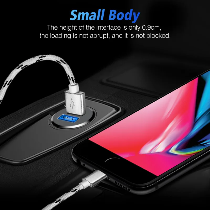 GUUGEI Mini USB Автомобильное зарядное устройство многофункциональная Быстрая зарядка для huawei Mate30 Pro Xiaomi Dual USB 2 порта 3.1A адаптер питания в автомобиле