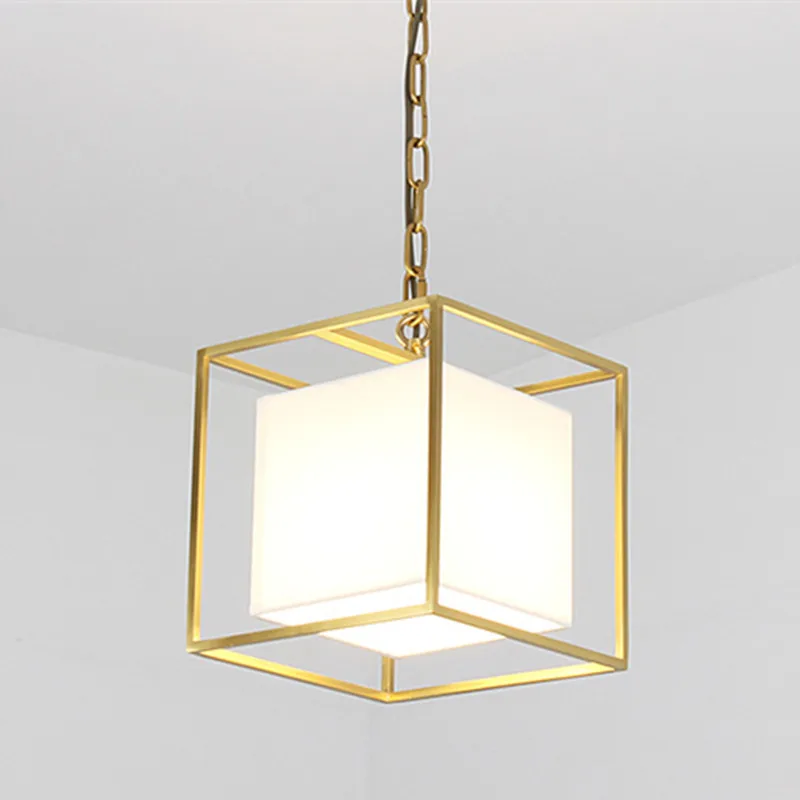 

Personality Creative Round Ball Copper Chandelier Nordic Post-Modern Contracted Living Room Bedroom sample room Light