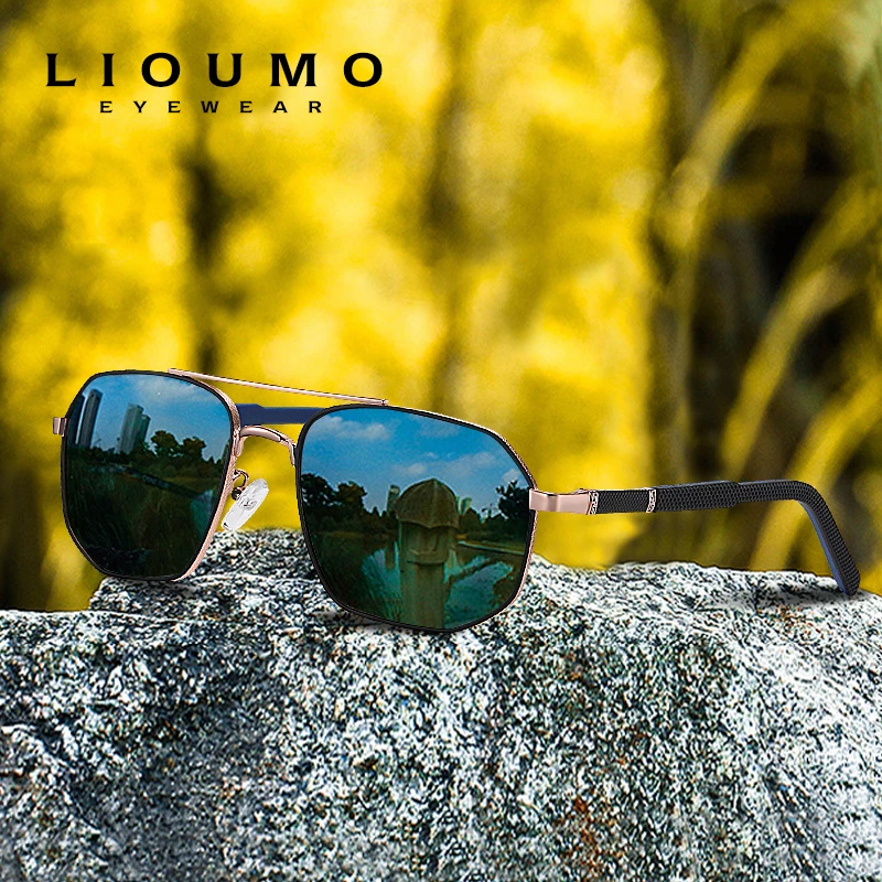 LIOUMO gafas de sol polarizadas de alta calidad para hombre y mujer, lentes  de piloto de diseñador de marca, Vintage, antideslumbrantes, para conducir,  con gradiente|De los hombres gafas de sol| - AliExpress