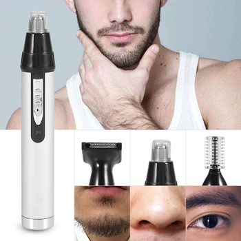 

3 in 1 Men's Electric Ear Nose Trimmer Shaver Rechargeable Hair Removal Eyebrow Trimmer Face Care Clipper Grooming Kit Tool