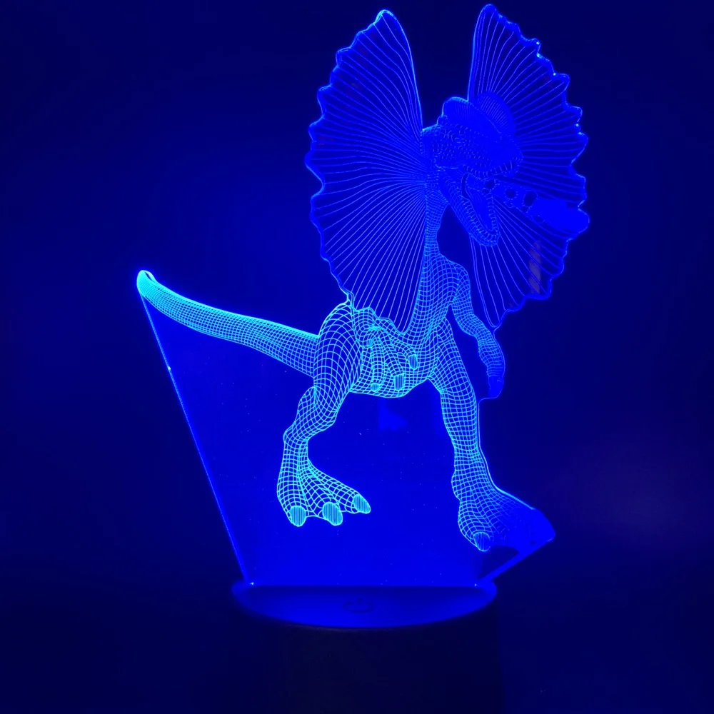 Прикроватное украшение для кабинета 3d иллюзионная лампа животное злобный