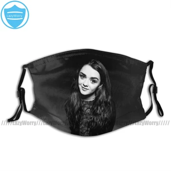 

Game Of Thrones Mouth Face Mask Maisie Williams Actor Facial Mask Fashion Funny with 2 Filters for Adult