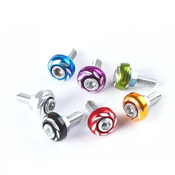 

Car Screw Bolt Univeral Aluminium Alloy 6mm Fasteners Washer Bumper Engine Concave Screws Washer License Plate Bolts Car-styling