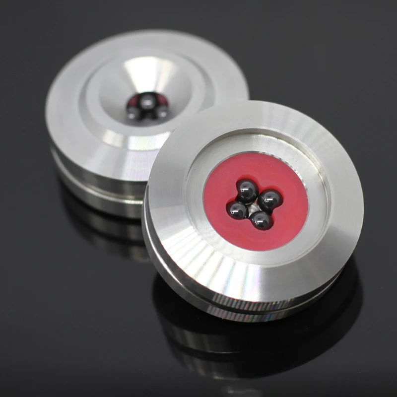 Cerâmica Amortecedor pé Unhas Febre cd Player Alta Fidelidade Estante Piso Alto-falante Absorção de Choque Aço Inoxidável