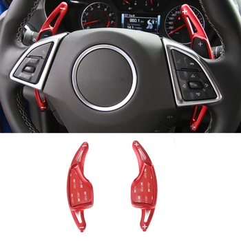 

Car Steering Wheel Shift Paddle for Chevrolet Camaro 2017+ Car Interior Accessories Decoration Stickers Cover Trim Red 2pcs/1set