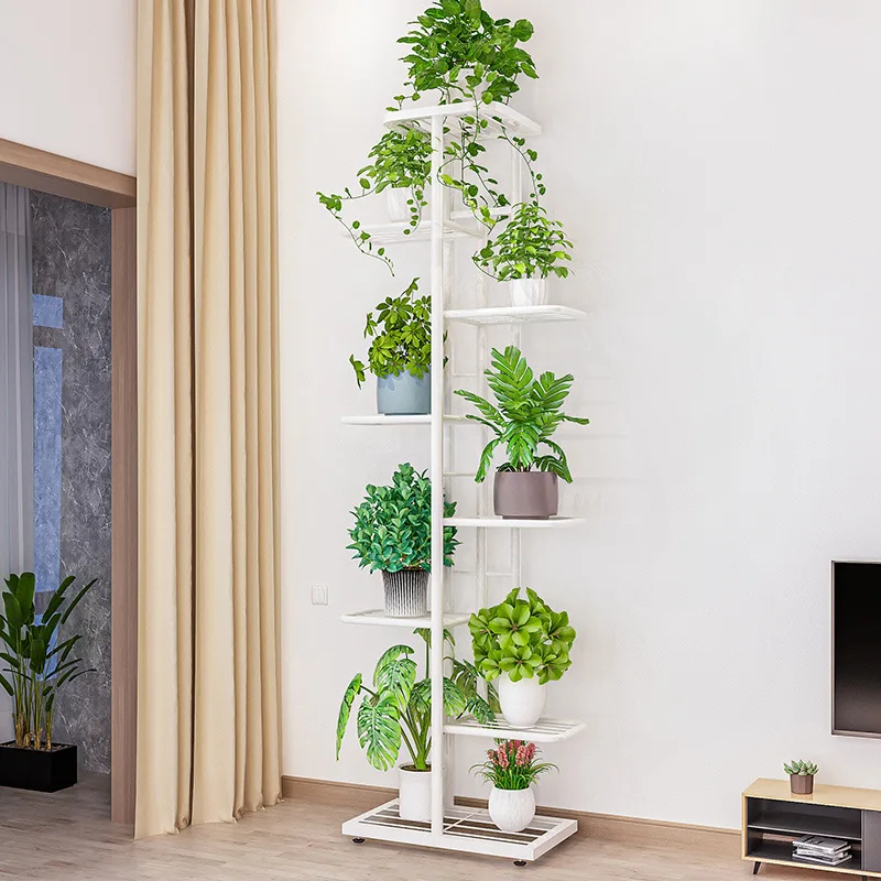 Indoor Balcony Flower Pot Storage Rack Outdoor Plant Display Shelf Living Room Simple Flower Pot Rack Decoration Plant storage rack plant stand wooden flower shelf