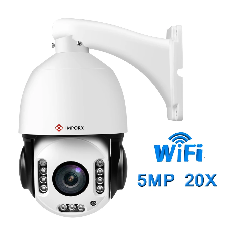 IMPORX HD 5MP Беспроводная PTZ ip камера с автоматическим отслеживанием 20X Zoom 2592*1944P wifi