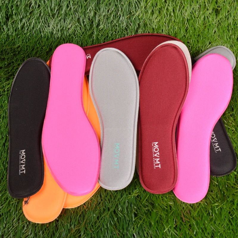 Um par de palmilhas de sapato de espuma de memória respirável absorvente arco macio e confortável palmilha atlética choque sapatos esportivos almofada alívio da dor