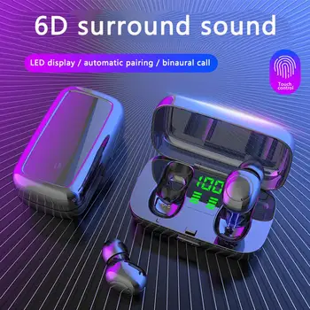 

XG23 IPX6 Waterproof Wireless Earphones for Swimming TWS Bluetooth Earphone Mini Sports Touch Earbuds Earplug with Charger Box