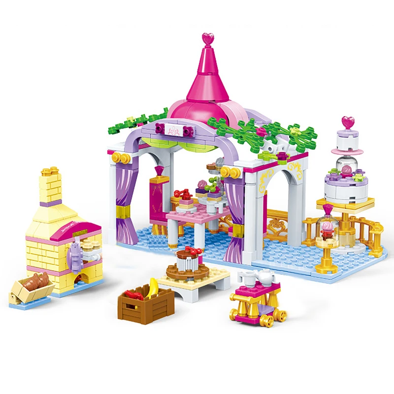 

GUDI Legoingly Friend Girls Series Princess's Baking Cabin Building Blocks Educational Brick Toy Girl Gifts