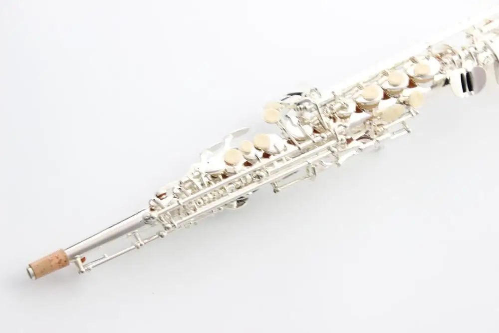 Музыкальный Fancier-клуб сопрано саксофон Ссылка 54 серебрение b-плоский сопрано Sax R54 с Чехол мундштук камышовый шейный