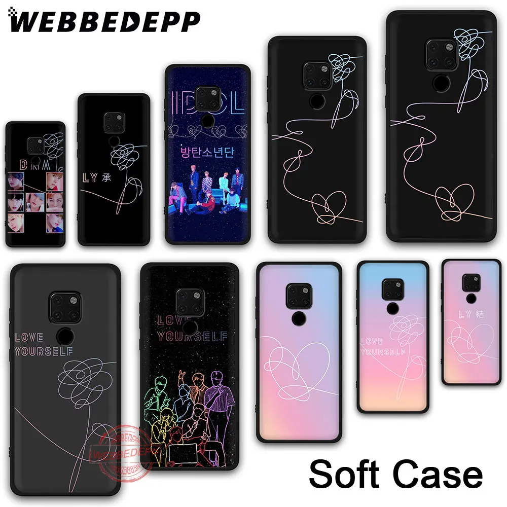 

Phone Back Case for Huawei Mate 30 Lite 20 Lite 10 Lite Pro Nova 2 Lite 2i 3 3i 4 5i Soft Cover 170N Korean Boys Love Yourself
