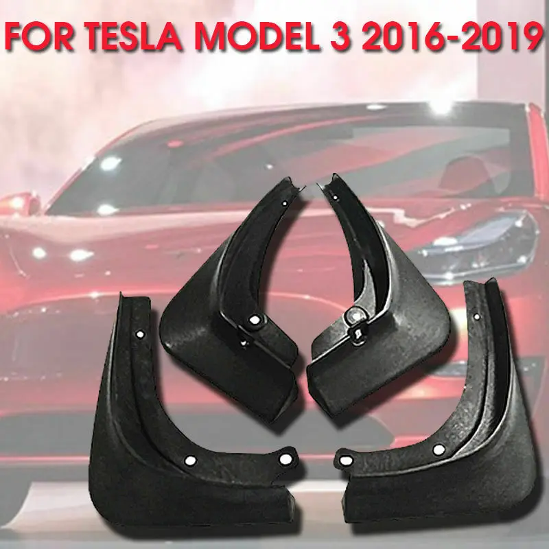 Запчасти крылья для Tesla модель 3- Брызговики W/крепежные винты наружные