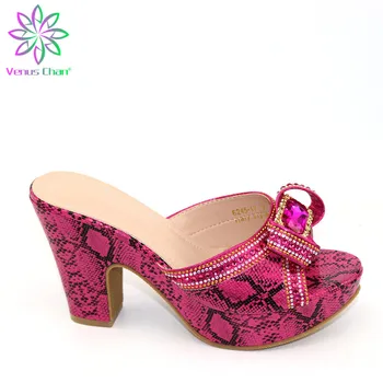 

Fuchsia Woman High Heels Design Shoes Women Luxury 2020 Pointed Toe Women Party Shoes Decorated Wedding Shoes