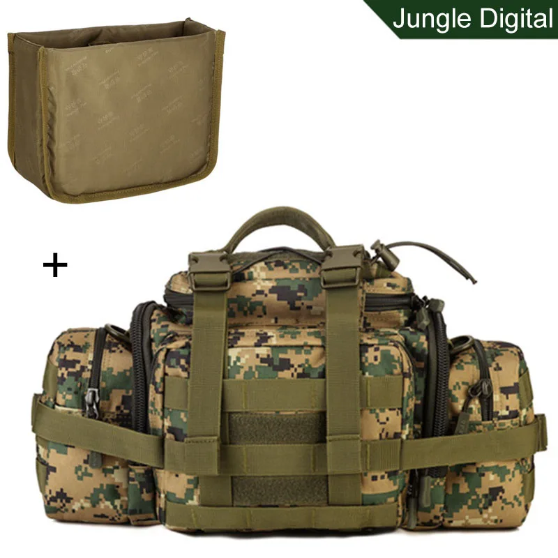 Jungle adCamera bag Нейлоновая сумка-мессенджер для мужчин DSLR camera Handtassen Waterdichte Mannelijke Zadel Schoudertassen camouflage schooltas - Цвет: Jungle adCamera bag