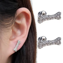 XIAOJINGLING серебро полный кристалл с косточкой со стразами Orbit серьги для женщин Девушки Серьга Сатурн шпильки