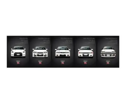 AX889-1 Настенные художественные картины на холсте классические ретро Nissan Skyline GTR автомобильные картины прикроватные домашние декоративные Плакаты HD печать художественная роспись - Цвет: AX889-1