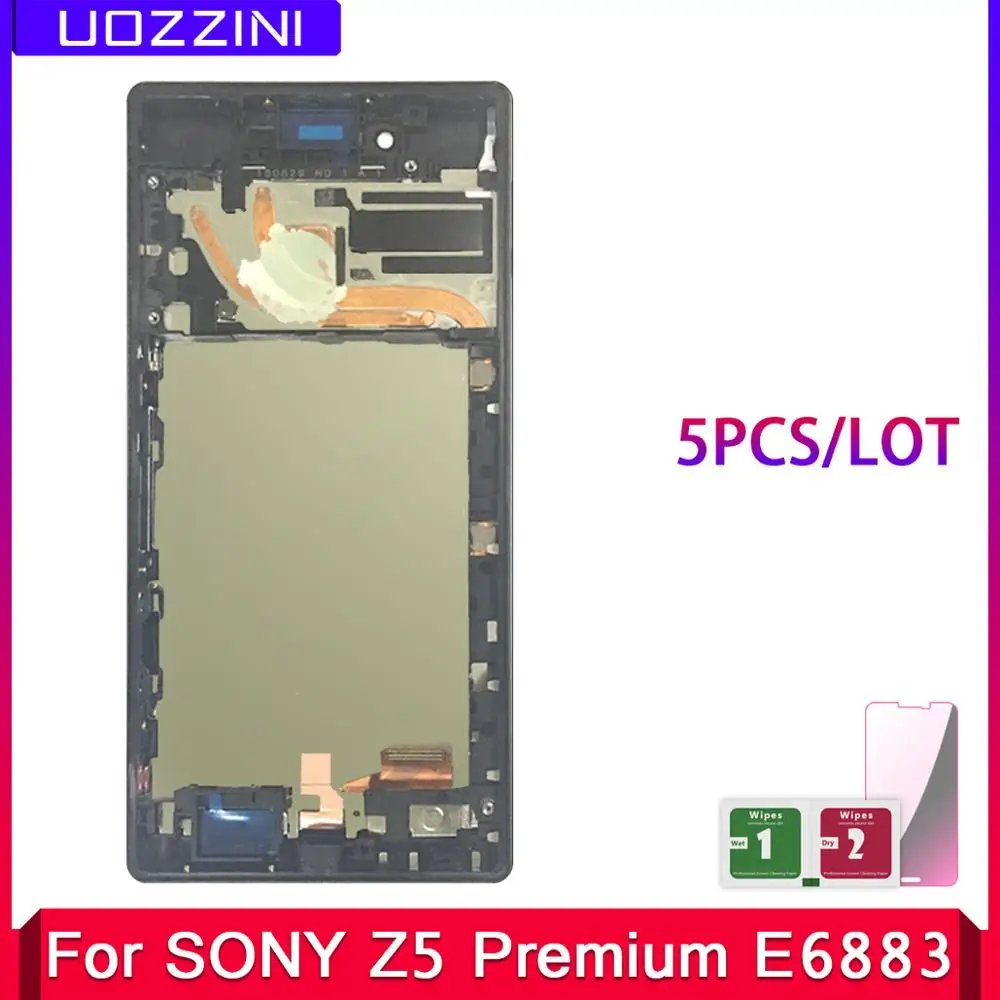 

5 Pcs LCD Display For Sony Xperia Z5 Premium E6853 E6883 E6833 LCD Touch Screen Digitizer Assembly Replacement Frame