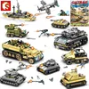 1061Pcs Military Technic Iron Empire Tank Building Blocks Set Weapon War Chariot Creator Army WW2 Soldiers Kids Toys Sembo Block ► Photo 1/6