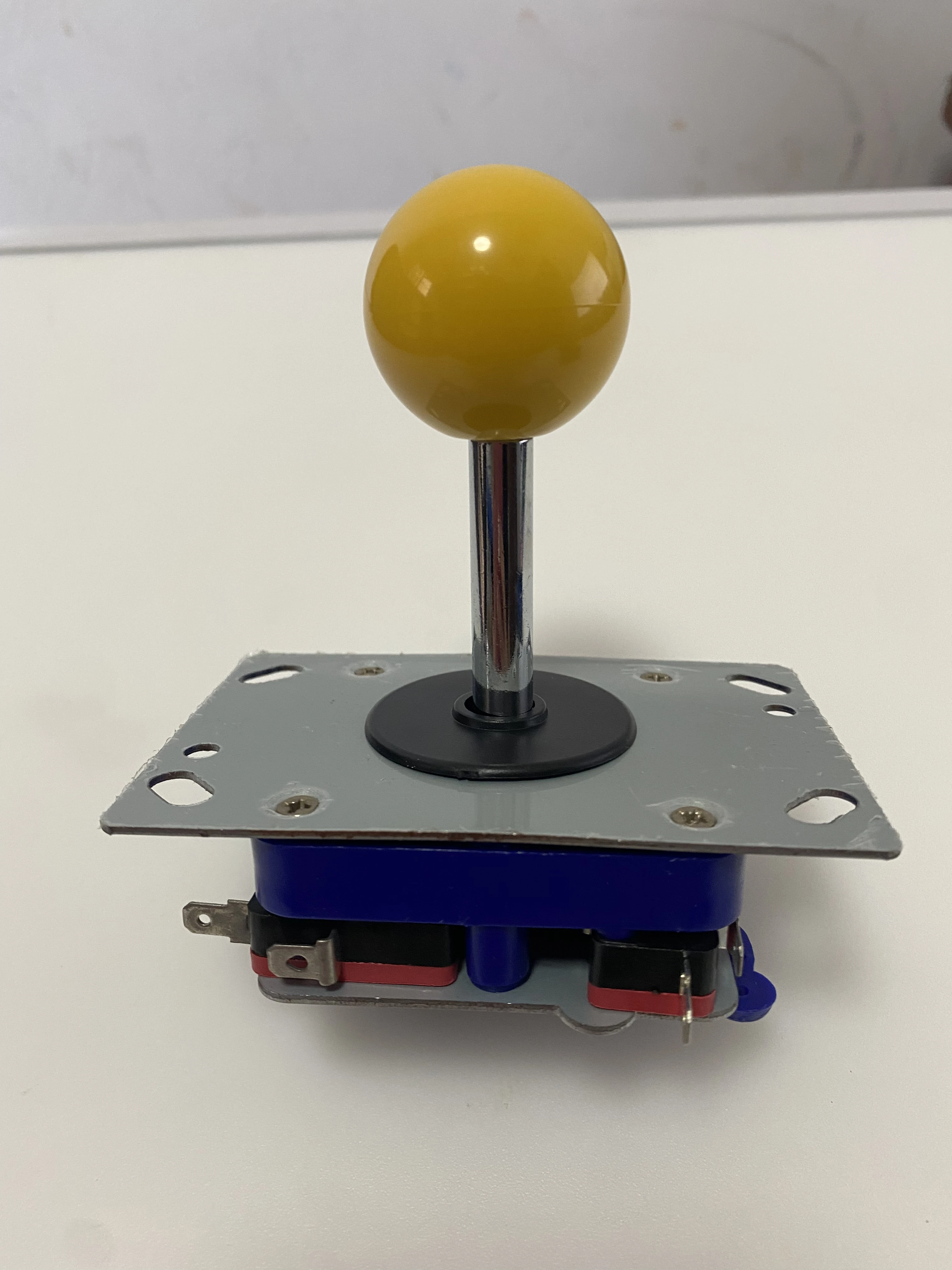 ECSiNG Joystick Köpfe Ellipse Form - 4 Stück Set Für M5 Schrauben - Schwarz Rot Weiß Blau