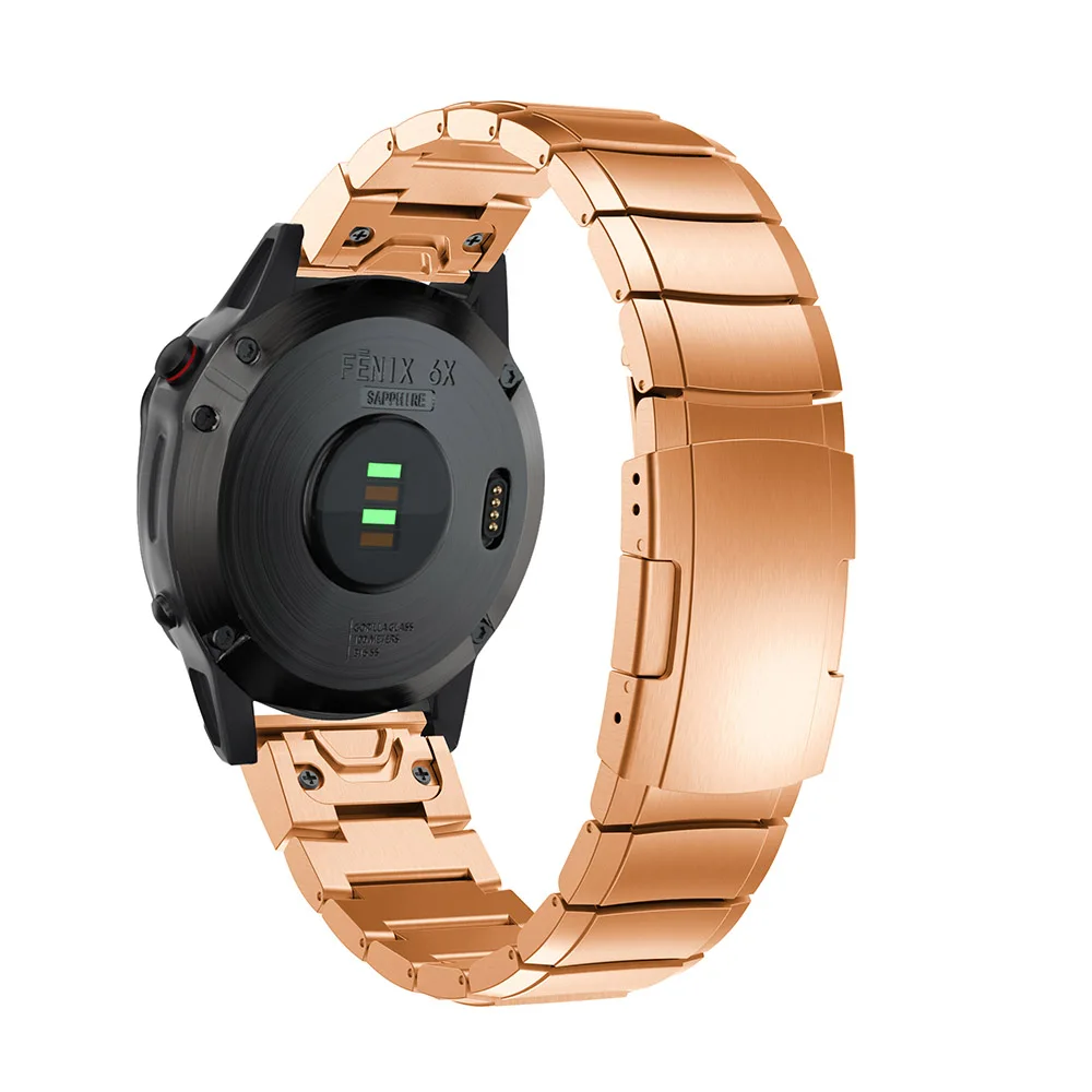 26 22 20 мм ремешок для часов Ремешок для Garmin Fenix 6S 6X6 Pro 5X5 5S 3HR D2 S60 часы быстросъемный ремешок из нержавеющей стали