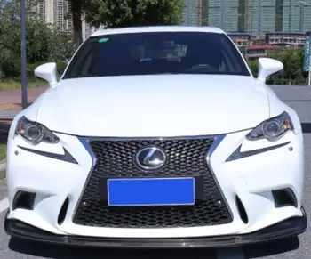

High quality Carbon Fiber Car Bumper Front Lip +Rear diffuser Protector Fits For Lexus Is300 200t 2013-2016