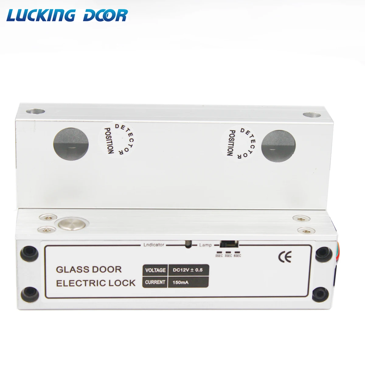 

LUCKING DOOR DC12V Left Hand Security Electric Drop Bolt Lock Frameless Glass Door Electronic Lock For Access Control