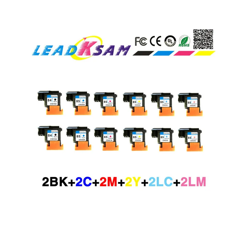 2 комплекта/12 шт. C5019A C9420A C9421A C9422A C9423A C9424A печатающая головка совместима с