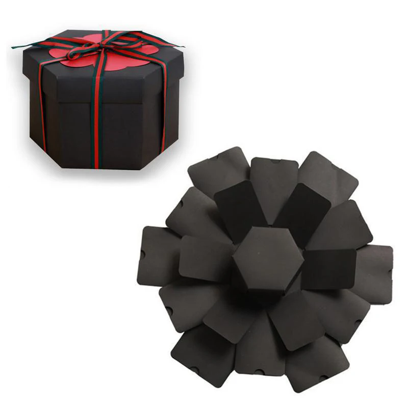 

Surprise Handmade Explosion Box Gift Explosion For Anniversary Scrapbook DIY Photo Album Birthday Christmas Gift