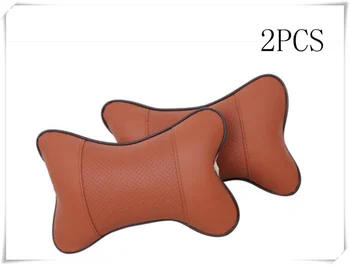 

2Pcs/Set Universal Cushion Pillow Car Headrest PU Auto Accessories for Ferrari 812 LaFerrari J50 488 SP38 Portofino FXX-K