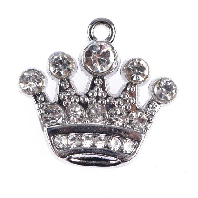 Bling Metal Croc Shoe Charms Women Butterfly Queen Crown Shoe Decorations Girl Flower Rhinestone Chains Wristband Accessories b8834