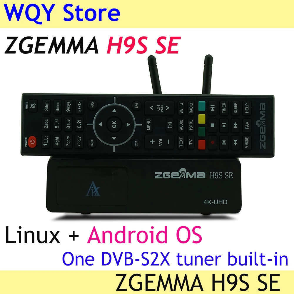 New Arrival ZGEMMA H9S SE With 300M Wifi linux Android Dual OS DVB-S2X Multistream 4K UHD 2016P Upgrade From | Электроника