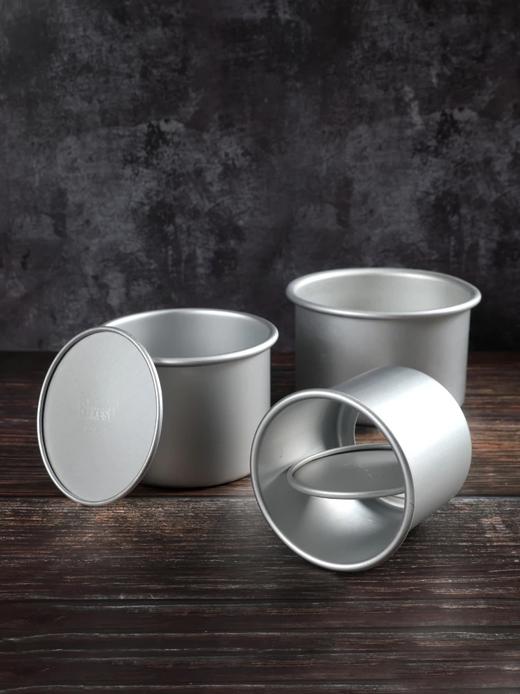 Heightenedchiffon Cake Mould Deepened Anode Live Bottom Mold Home Oven Baking Tool Cylindrical Cake Baking Tray Bakery Tools