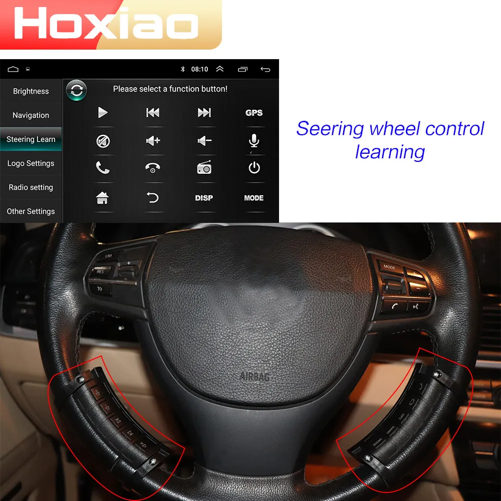 Автомобильный мультимедийный плеер 2 din Android 8 1 GPS Wifi DAB FM Bluetooth 7 дюймов USB без DVD