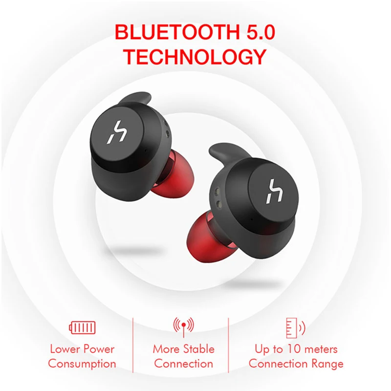 Dropshipping TWS Bluetooth Earphone True Wireless Sport  Waterproof 3D Stereo Earbuds for Handsfree Calls HAVIT G1